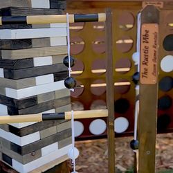 The Rustic Vibe Lawn Game Rentals - Black Tie Package Lawn Game Rental for Weddings & Formal Events