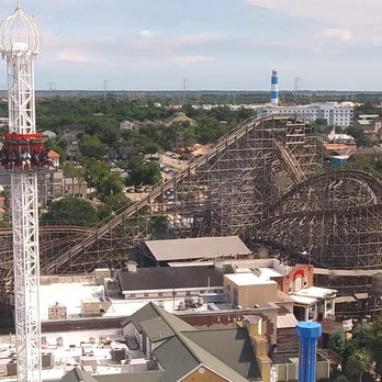 Boardwalk Bullet - Boardwalk Bullet from the air. - Amusement Parks Near Me - Kemah, Texas