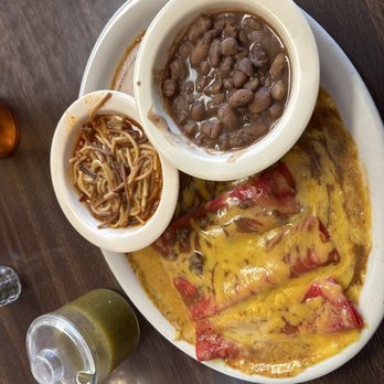 La Cocinita Cafe - Cheese enchiladas, fidello, and whole beans! - Mexican Near Me - San Antonio, Texas La Cocinita Cafe - Cheese enchiladas, fidello, and whole beans! - Mexican Near Me - San Antonio, Texas
