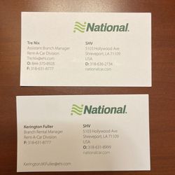 National Car Rental - Names of people who would not help me