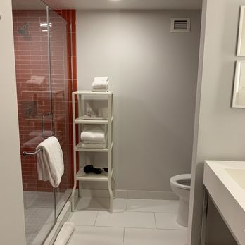 Park MGM Las Vegas - Bathroom. Digging the shelves for towels. - Hotels Near Me - Las Vegas, Nevada Park MGM Las Vegas - Bathroom. Digging the shelves for towels. - Hotels Near Me - Las Vegas, Nevada