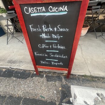 Casetta Cucina - General Menu outside - Pasta Shops Near Me - Houston, Texas