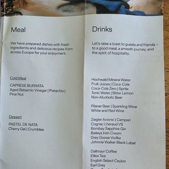 Lufthansa - Business Class menu from Kraków to Frankfurt - Airlines Near Me Lufthansa - Business Class menu from Kraków to Frankfurt - Airlines Near Me