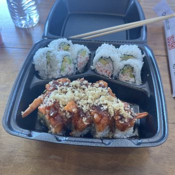 Oda Sushi - Lunch special - moonlight roll and California roll. Also comes with a salad. - Poke Near Me - Plano, Texas