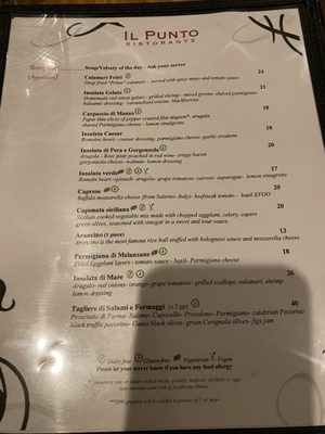 Menu photo 8 IL Punto Ristorante Hell's Kitchen New York, NY