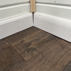 Lowe's Home Improvement - Three separate pieces of trim in one room. In braids!