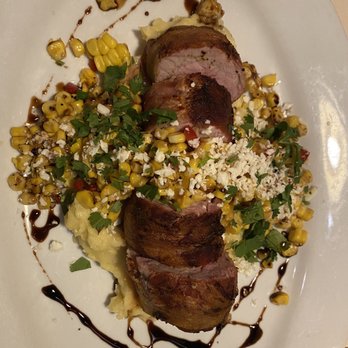 Roaring Fork - Bacon wrapped pork tenderloin. - American Near Me - Austin, Texas Roaring Fork - Bacon wrapped pork tenderloin. - American Near Me - Austin, Texas