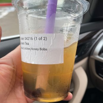 Hello Boba - Lychee green tea boba - Bubble Tea Near Me - Allen, Texas
