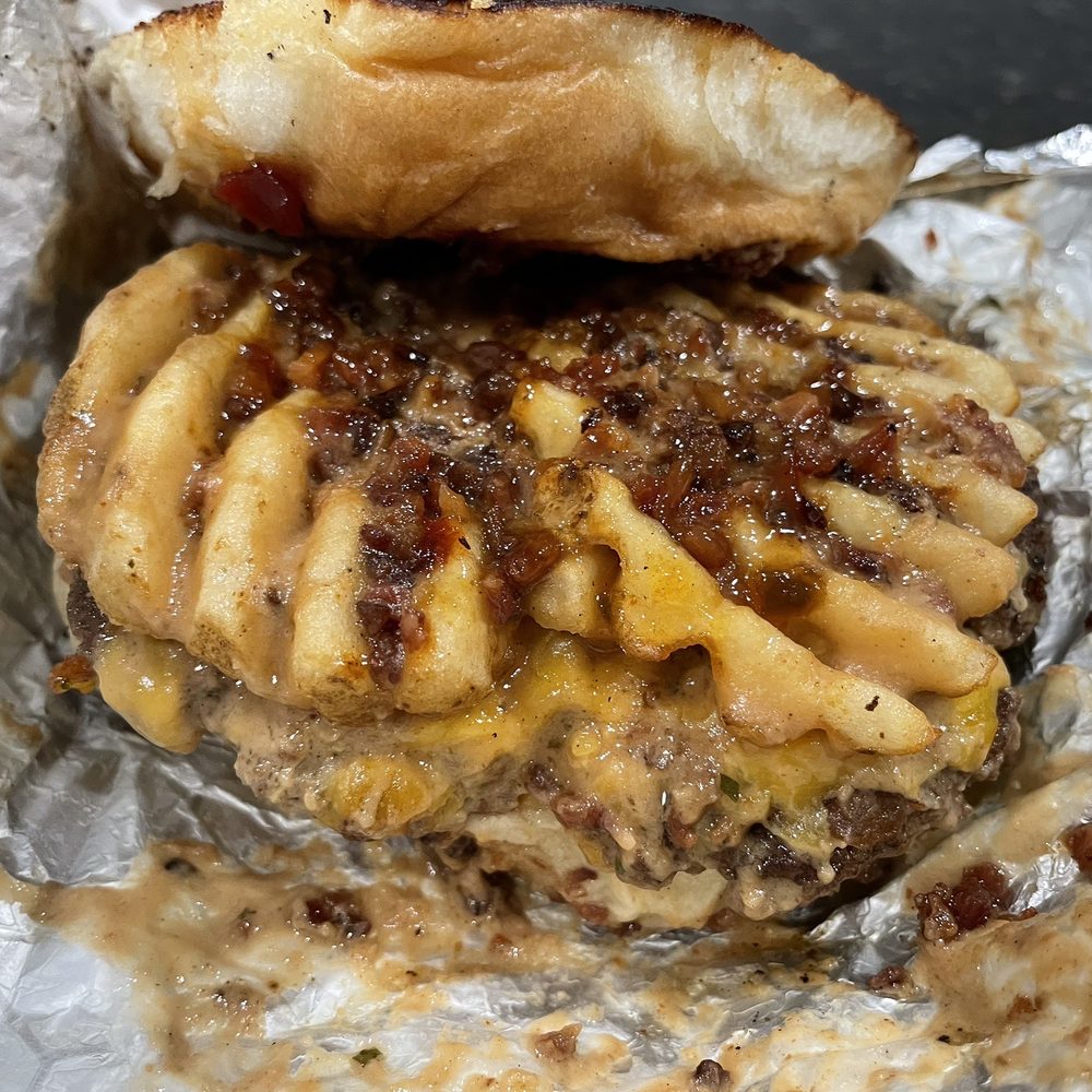 Big Smash Burgers - Butter my Buns with two Pattie's and double peanut butter sauce and jam - Burgers Near Me - Schertz, Texas Big Smash Burgers - Butter my Buns with two Pattie's and double peanut butter sauce and jam - Burgers Near Me - Schertz, Texas