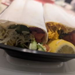 Persian chicken burrito. Persian chicken burrito.