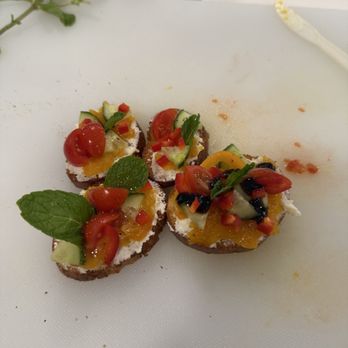 The Prickly Pear Cooking Classes - Whipped Feta, Turkish Apricot and Orange Chutney Bruscetta - Cooking Schools Near Me