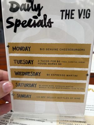 Menu photo 1 The Vig McCormick Scottsdale, AZ