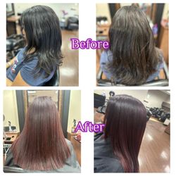 Beauty Zone - Beautiful transformation by Katie & Stacy! The beauty of working together & giving our clients the best experience is why we do what we do!!