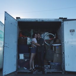 After packing up all our stuff!