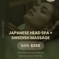 Enjoy a Japanese Head Spa and Swedish Massage package for $255 (regularly $315) at Yukie Natori New York.