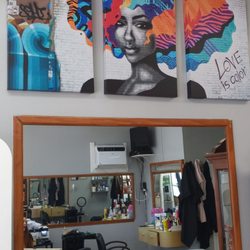 D’Shanty Dominican Hair Studio - Just arrived for my birthday hair cut. First time in so long, like 2005. Nervous and excited.