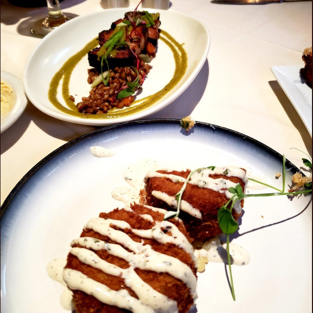 NoJa - Crab fritters. Best crab cakes I've had in a long, long time. That crust is to die for. - New American Near Me - Mobile, Alabama NoJa - Crab fritters. Best crab cakes I've had in a long, long time. That crust is to die for. - New American Near Me - Mobile, Alabama