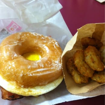 Dunkin' - Glazed donut bacon egg & cheese with hash browns. Happy Fathers Day! - Donuts Near Me - Springfield, New Jersey Dunkin' - Glazed donut bacon egg & cheese with hash browns. Happy Fathers Day! - Donuts Near Me - Springfield, New Jersey
