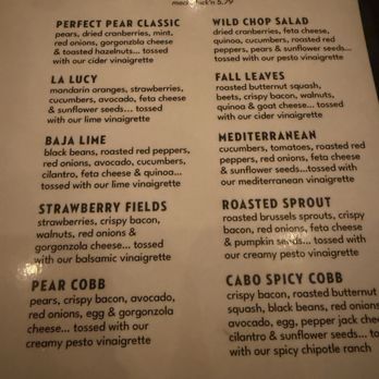 Perfect Pear Bistro - Menu - New American Near Me - Tempe, Arizona