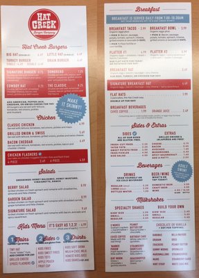 Menu photo 7 Hat Creek Burger Company Rowlett, TX