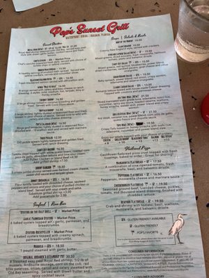 Menu photo 2 Pop's Sunset Grill Nokomis, FL Menu photo 2 Pop's Sunset Grill Nokomis, FL