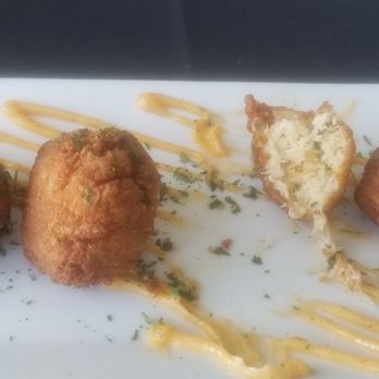 The Pearl - Top notch crab balls! Lump crab, a little creamy, and a delicious batter crust - Beer, Wine & Spirits Near Me - Chincoteague, Virginia The Pearl - Top notch crab balls! Lump crab, a little creamy, and a delicious batter crust - Beer, Wine & Spirits Near Me - Chincoteague, Virginia