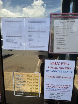 Menu photo 6 Smiley's Local Grinds Lihue, HI Menu photo 6 Smiley's Local Grinds Lihue, HI