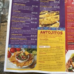 Evelin’s Antojitos Latinos - Menu