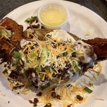 Chick's On The River - Baked potatoes with a chicken lip - American Near Me - Quincy, Illinois