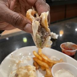 Beef Shawarma! Look at the juice! Rating: 10/10