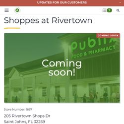 Publix - Coming Soon 12/18