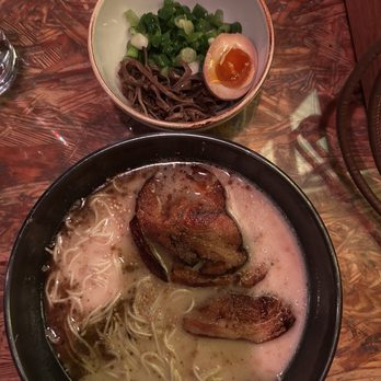 Ramen Tatsu-Ya - The OG, toppings on the side - Ramen Near Me - Austin, Texas