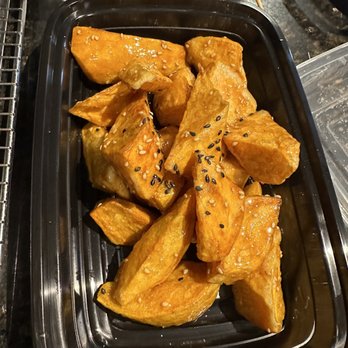 Xi Top Barbeque - sugar coated sweet potatoes - Korean Near Me - Flushing, New York