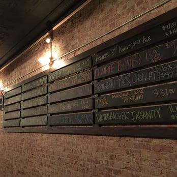 Draught Industries - Beer list from November 21, 2015. - Beer Bar Near Me - Beacon, New York