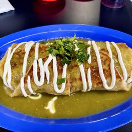 Salsa Verde Supreme Burrito