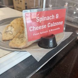 Spinach and cheese calzone Spinach and cheese calzone