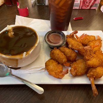 Shea'Nanigans - Fried shrimp dinner w mashed potatoes and gravy - Bars Near Me - Hudson, Michigan Shea'Nanigans - Fried shrimp dinner w mashed potatoes and gravy - Bars Near Me - Hudson, Michigan