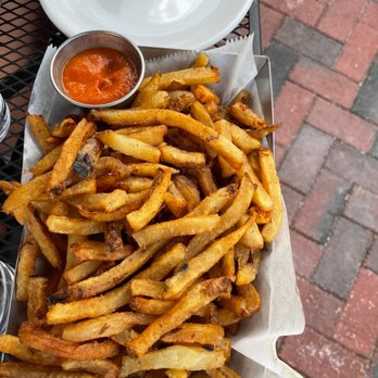 Burger Antics - House cut French fries with homemade ketchup. Way better than Heinz. - Burgers Near Me - Brookfield, Illinois