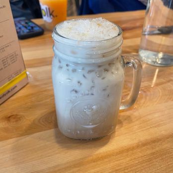 Yolk - Marina City - Pistachio Latte - Breakfast & Brunch Near Me - Chicago, Illinois Yolk - Marina City - Pistachio Latte - Breakfast & Brunch Near Me - Chicago, Illinois