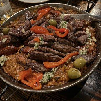 Basque Tapas Bar - Carne paella for two - Spanish Near Me - Tarrytown, New York