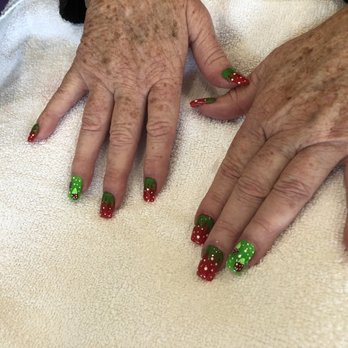 Michael Nails & Spa - Hand drawn strawberries! - Nail Salons Near Me - Grover Beach, California