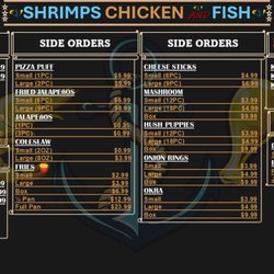 Side Order Menu