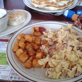 Biscuits Country Cafe - Tucson scramble & home fries with biscuit & gravy. - Breakfast & Brunch Near Me - Tucson, Arizona