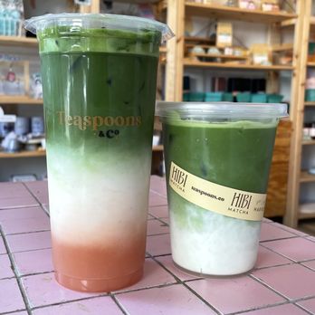 Teaspoons & Co. - Guava matcha, Matcha pandan - Bubble Tea Near Me - Burnaby, British Columbia
