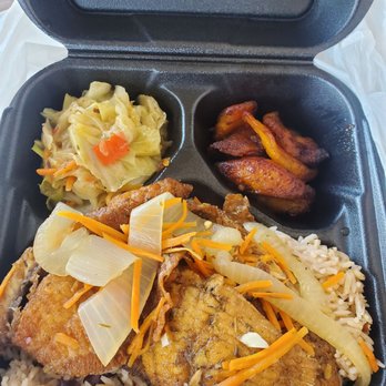 One Love Island Cuisine - Ordered the Tilapia meal - Caribbean Near Me - Oceanside, California