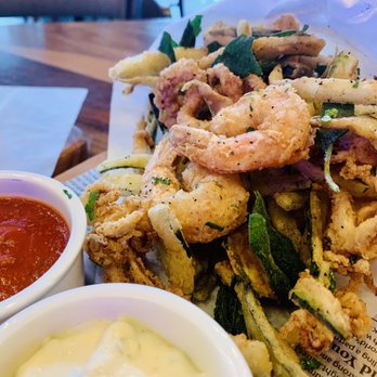 Taverna - Fritto Misto. A good appetizer gone bad due to preparation. Someone else in the kitchen needs to take the wheel on this one. - Pizza Near Me - Plano, Texas Taverna - Fritto Misto. A good appetizer gone bad due to preparation. Someone else in the kitchen needs to take the wheel on this one. - Pizza Near Me - Plano, Texas