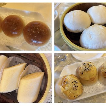 Canton Manor - Roast pork bun; salted egg custard bun; malay roll; pineapple roast pork bun - Chinese Near Me - Bayside, New York