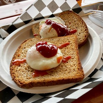 In Between Dos Cafe - i asked for 2 poached eggs on toast and a coffee, they were perfect, under $5 - Cafes Near Me - Queens, New York
