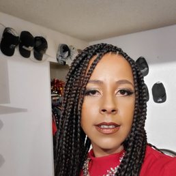 So happy with my hair!! Mid back length.