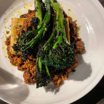 The Plot - Polenta chorizo and broccolini - Vegan Near Me - Oceanside, California The Plot - Polenta chorizo and broccolini - Vegan Near Me - Oceanside, California